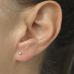 Σκουλαρίκια πλατίνα  PLT 900 με διαμάντια - P125083